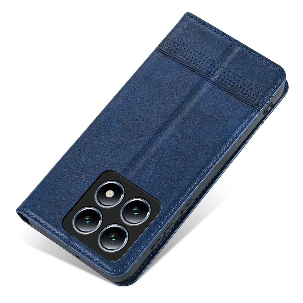 AZNS For Xiaomi 14T Pro Case Cowhide Texture PU Leather Wallet Phone Cover