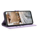For Samsung Galaxy S24 FE Case with Strap Cats Imprint Leather Wallet Phone Cover