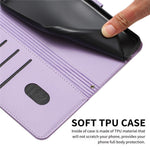 For Samsung Galaxy S24 FE Case with Strap Cats Imprint Leather Wallet Phone Cover