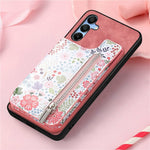 D10 For Samsung Galaxy A16 5G / A16 4G Case Pattern Kickstand Wallet Leather+TPU Phone Cover RFID Blocking