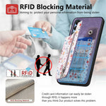 D10 For Samsung Galaxy A16 5G / A16 4G Case Pattern Kickstand Wallet Leather+TPU Phone Cover RFID Blocking
