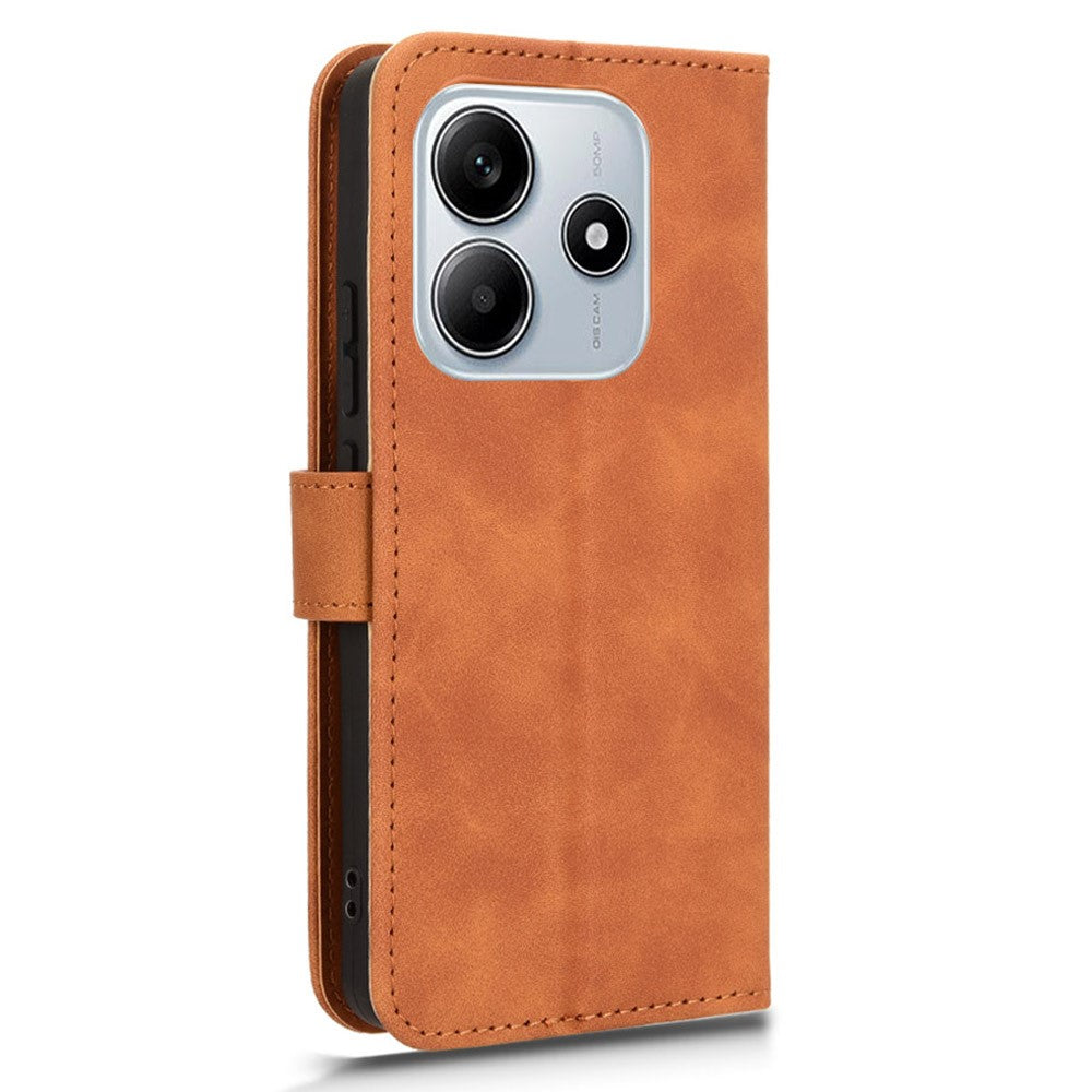 For Xiaomi Redmi Note 14 5G Leather Case Skin-Feel Anti-Drop Wallet Flip Phone Cover