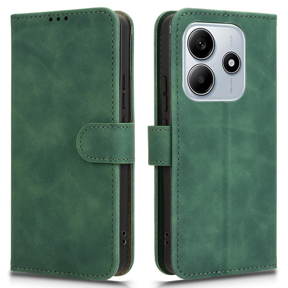 For Xiaomi Redmi Note 14 5G Leather Case Skin-Feel Anti-Drop Wallet Flip Phone Cover