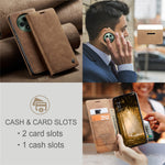 CASEME för Oppo Reno12 F 5G, skal i 013-serien med korthållare, stativ och läder