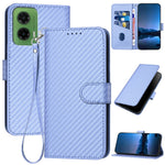 YX0070 For Motorola Moto G35 5G Wallet Case Carbon Fiber Texture Leather Cell Accessories Phone Cover