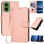 YX0070 For Motorola Moto G35 5G Wallet Case Carbon Fiber Texture Leather Cell Accessories Phone Cover