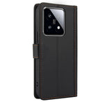 SY-003 For Xiaomi 14T Pro Case PU Leather Stand View Phone Wallet Cover with Hand Strap