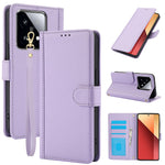 SY-003 For Xiaomi 14T Pro Case PU Leather Stand View Phone Wallet Cover with Hand Strap