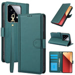SY-003 For Xiaomi 14T Pro Case PU Leather Stand View Phone Wallet Cover with Hand Strap