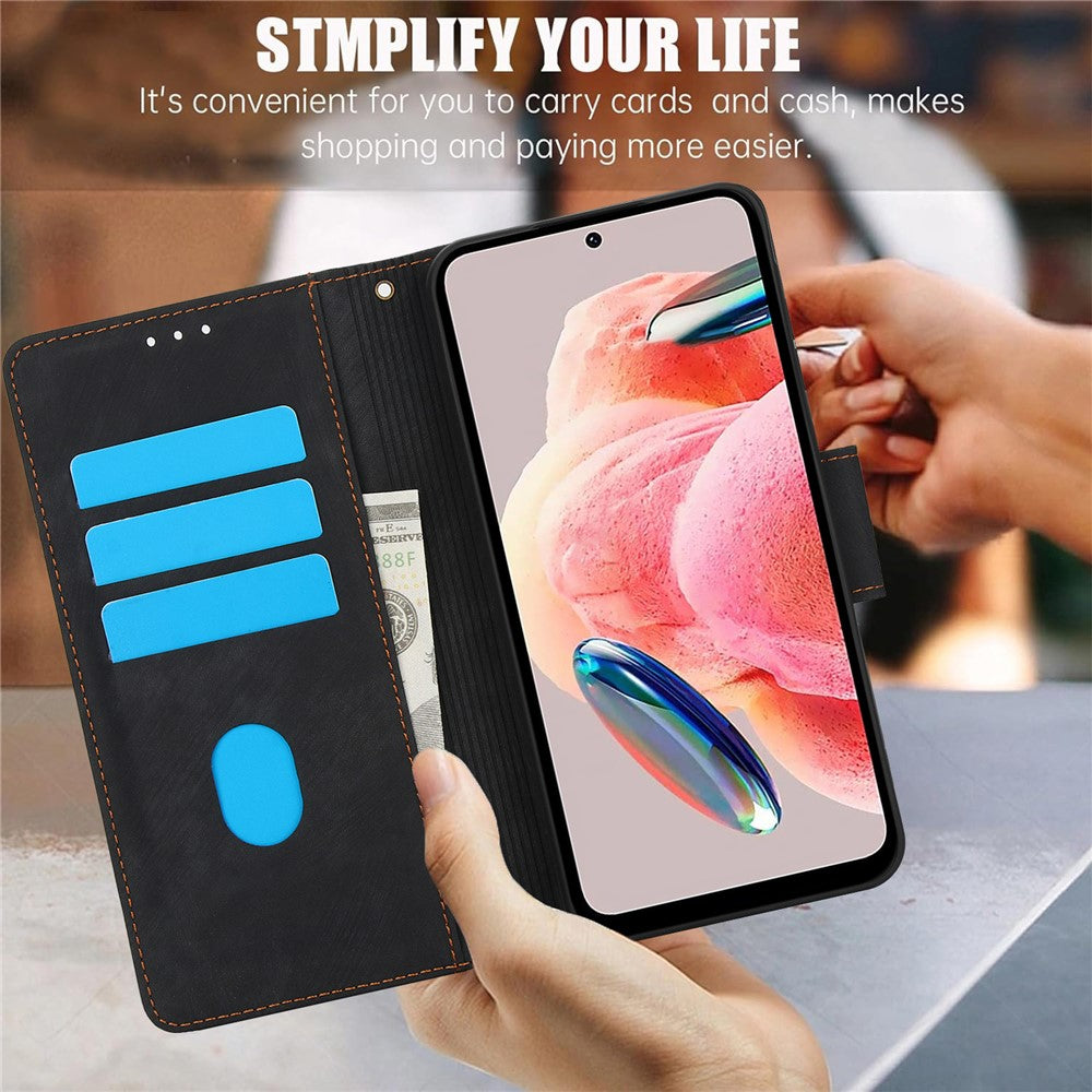 SY-001 For Xiaomi 14T Case Flower Butterfly Leather Wallet Phone Cover with Hand Strap