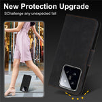 SY-001 For Xiaomi 14T Pro Case Flower Butterfly Leather Wallet Phone Cover with Hand Strap