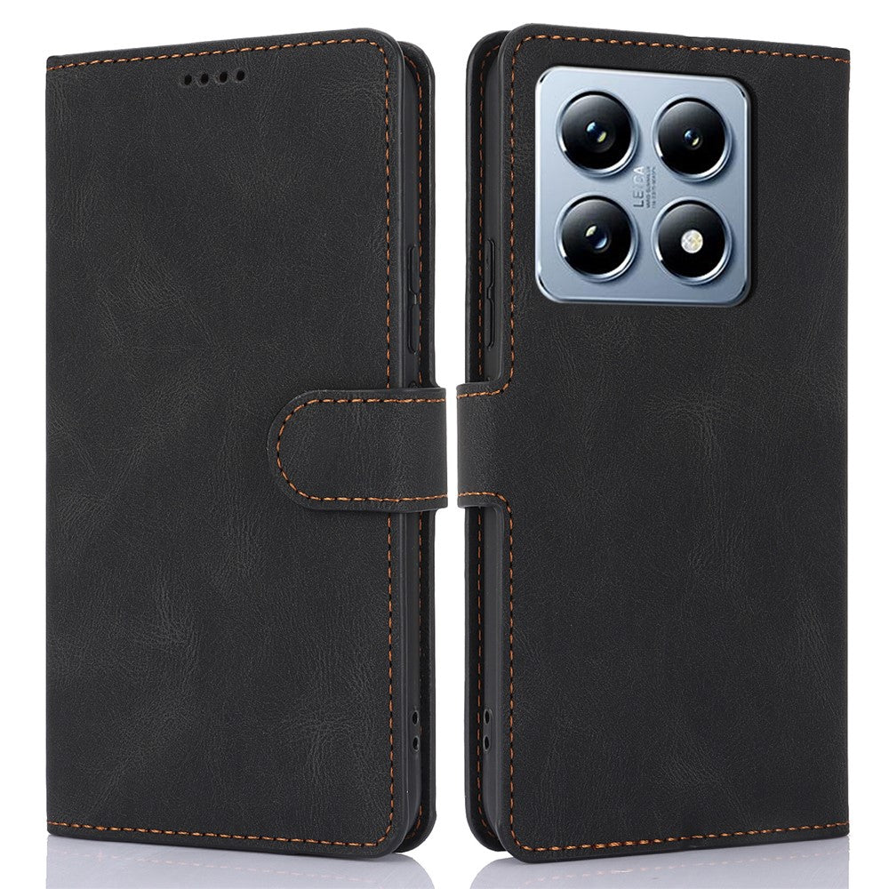 For Xiaomi 14T Pro Case PU Leather Phone Cover with Wallet Stand View