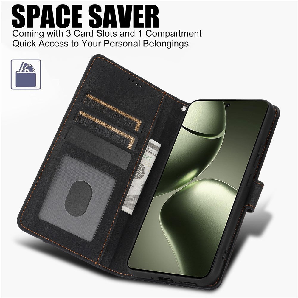 For Xiaomi 14T Pro Case PU Leather Phone Cover with Wallet Stand View
