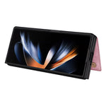 For Samsung Galaxy Z Fold5 5G Case Flower Leather+PC RFID Blocking Phone Cover Card Slots