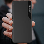 For Samsung Galaxy S24 FE Case View Window PU Leather Stand Cover