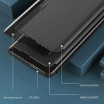 For Samsung Galaxy S24 FE Case View Window PU Leather Stand Cover