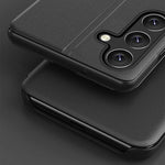 For Samsung Galaxy S24 FE Case View Window PU Leather Stand Cover