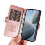 YIKATU YK-007 For Xiaomi 14T Case Side Buckle PU Leather Phone Cover Litchi Texture