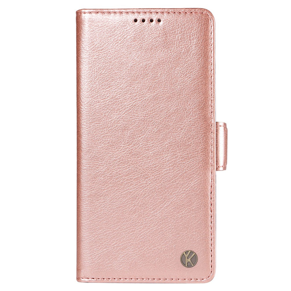 YIKATU YK-007 For Xiaomi 14T Case Side Buckle PU Leather Phone Cover Litchi Texture
