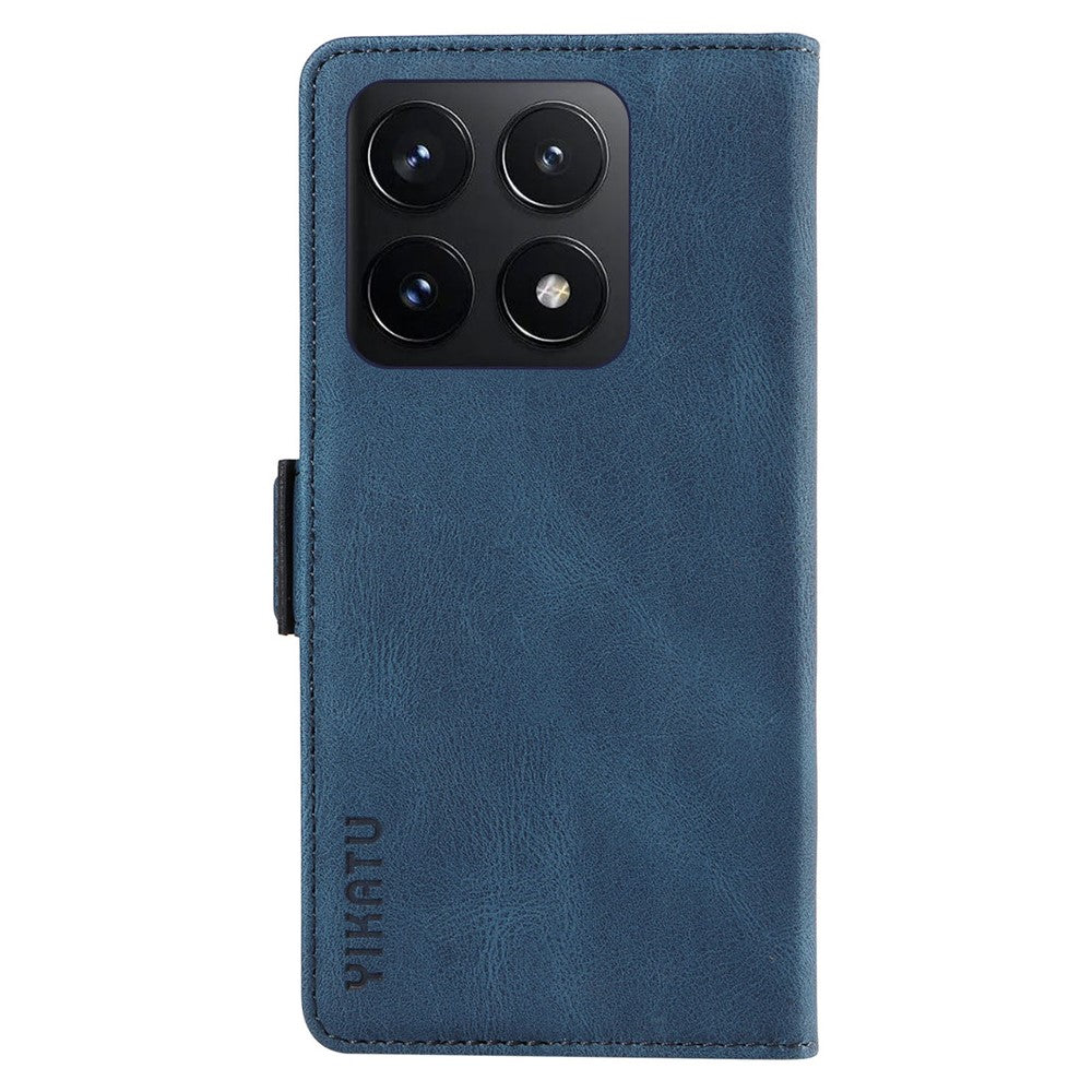 YIKATU YK-005 For Xiaomi 14T Case PU Leather Wallet Phone Cover Skin Touch Feeling