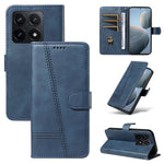 For Xiaomi 14T Case Flip Wallet T-Shape Lines Leather Phone Cover