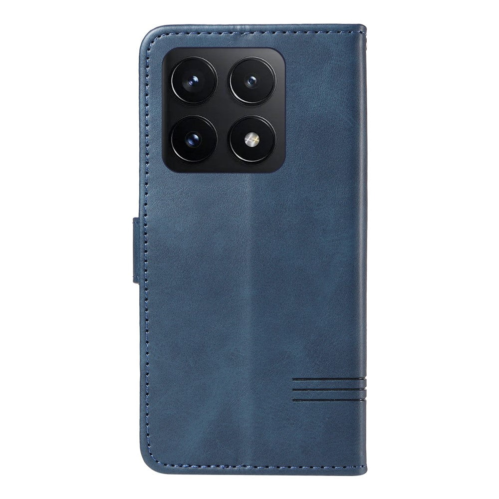 For Xiaomi 14T Case Flip Wallet T-Shape Lines Leather Phone Cover