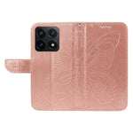 For Xiaomi 14T Case Butterfly Pattern Leather Wallet Flip Phone Cover