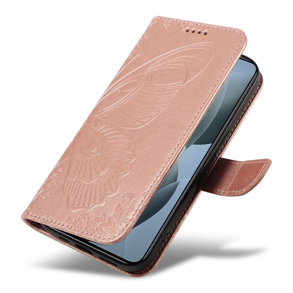 For Xiaomi 14T Case Butterfly Pattern Leather Wallet Flip Phone Cover