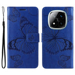 For Xiaomi Redmi Note 14 Pro+ 5G / Note 14 Pro 5G / Poco X7 5G Wallet Case Floral Butterfly Imprinted Leather Phone Cover Stand
