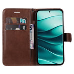 For Xiaomi Redmi Note 14 Pro+ 5G / Note 14 Pro 5G / Poco X7 5G Case Solid Color Leather Mobile Cover Wallet Stand with Strap