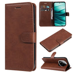 For Xiaomi Redmi Note 14 Pro+ 5G / Note 14 Pro 5G / Poco X7 5G Case Solid Color Leather Mobile Cover Wallet Stand with Strap