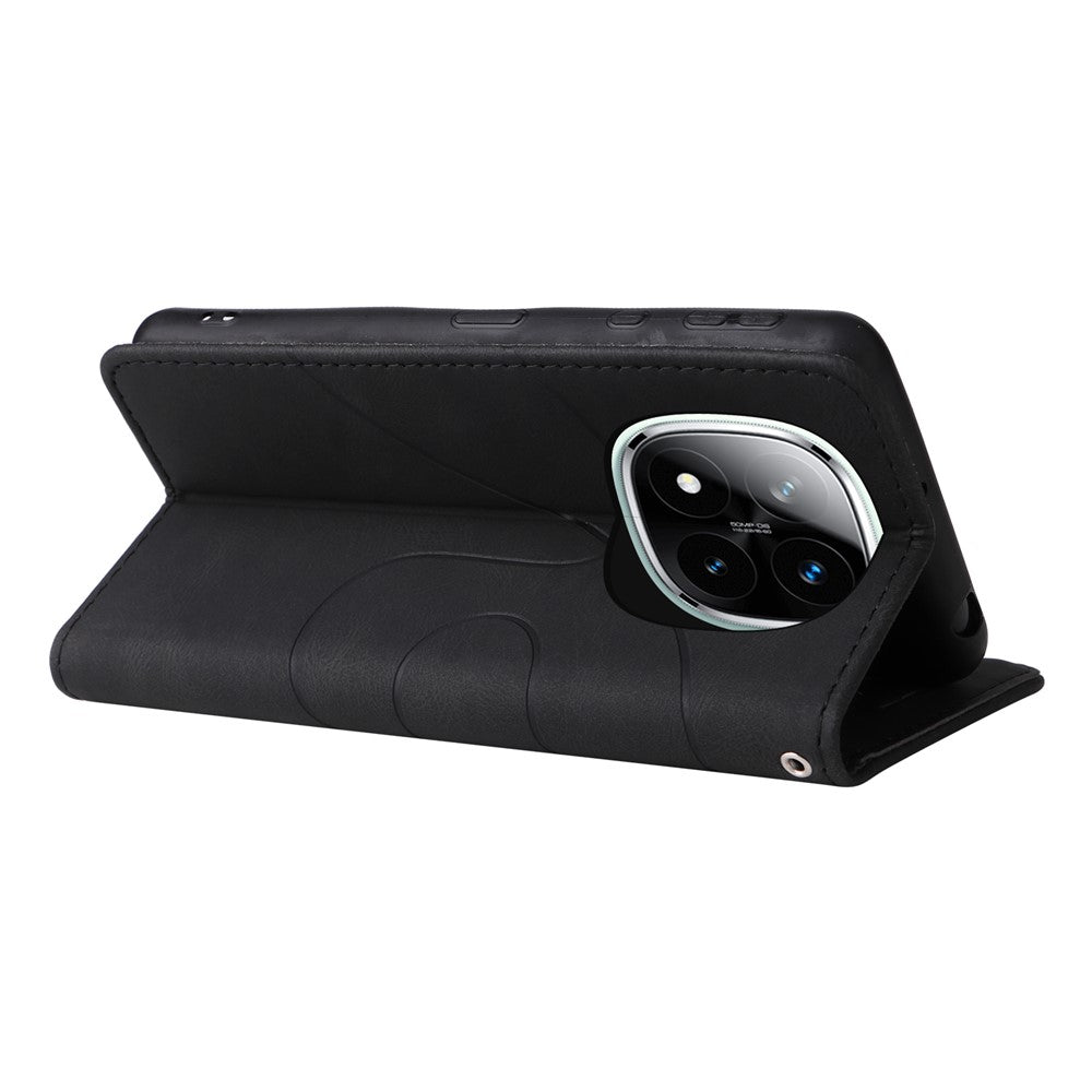 For Xiaomi Redmi Note 14 Pro+ 5G / Note 14 Pro 5G / Poco X7 5G Leather Case Wallet Stand Color Splicing Phone Cover