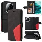 For Xiaomi Redmi Note 14 Pro+ 5G / Note 14 Pro 5G / Poco X7 5G Leather Case Wallet Stand Color Splicing Phone Cover