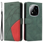 For Xiaomi Redmi Note 14 Pro+ 5G / Note 14 Pro 5G / Poco X7 5G Leather Case Wallet Stand Color Splicing Phone Cover