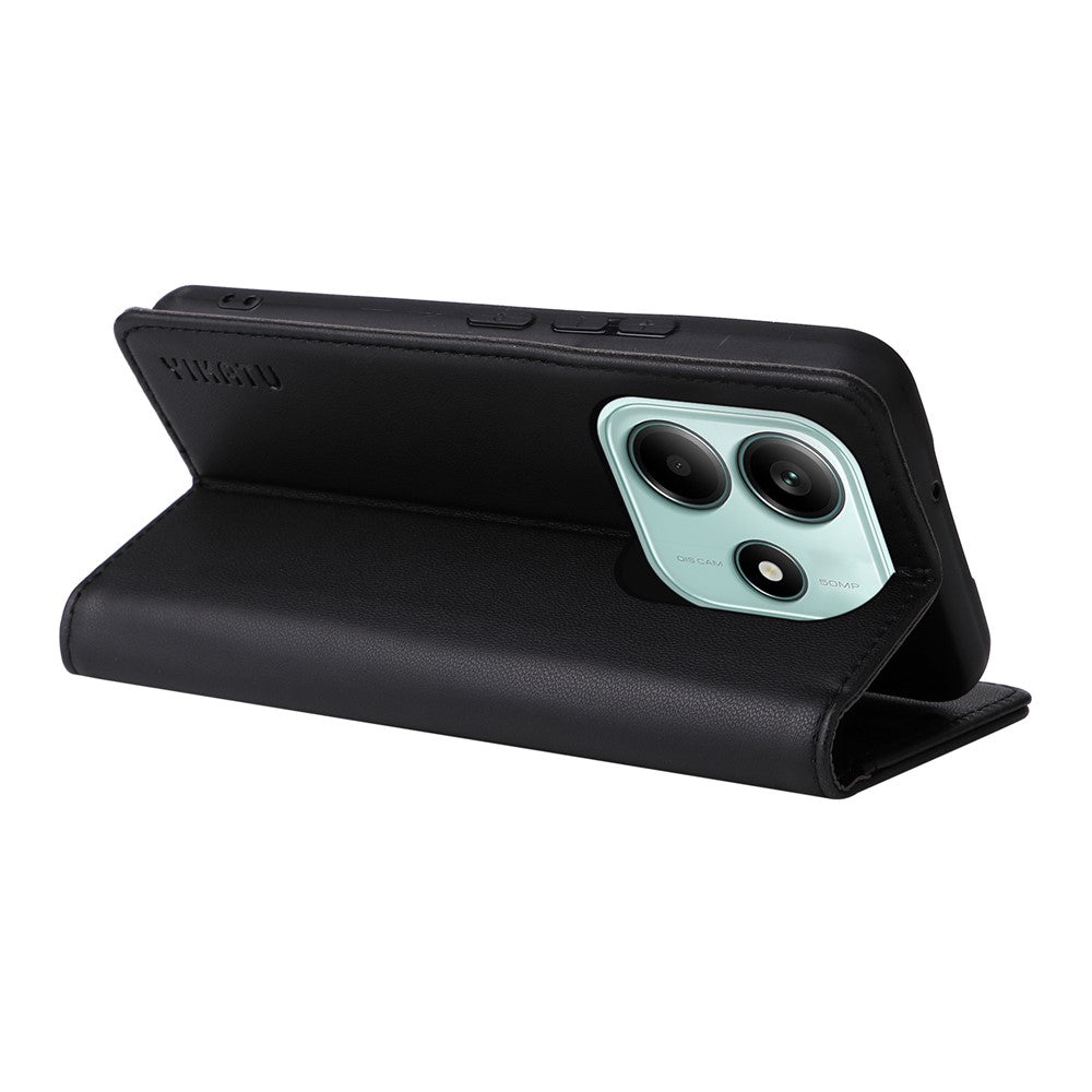 YIKATU YK-001 For Xiaomi Redmi Note 14 5G Case Stand Leather Phone Cover Strong Magnetic Closure