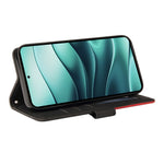 For Xiaomi Redmi Note 14 5G Leather Case Wallet Stand Color Splicing Phone Cover