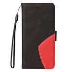 For Xiaomi Redmi Note 14 5G Leather Case Wallet Stand Color Splicing Phone Cover