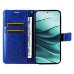 For Xiaomi Redmi Note 14 5G Wallet Case Floral Butterfly Imprinted Leather Phone Cover Stand