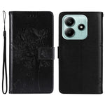 For Xiaomi Redmi Note 14 5G Phone Case with Stand Cat Tree Pattern Leather Wallet Mobile Cover