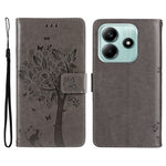 For Xiaomi Redmi Note 14 5G Phone Case with Stand Cat Tree Pattern Leather Wallet Mobile Cover