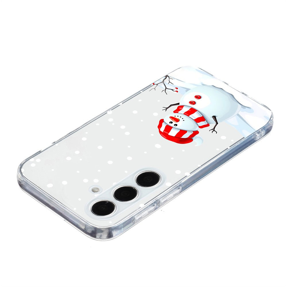 For Samsung Galaxy S25 / S24 Case Christmas Pattern Print Soft TPU Phone Protector