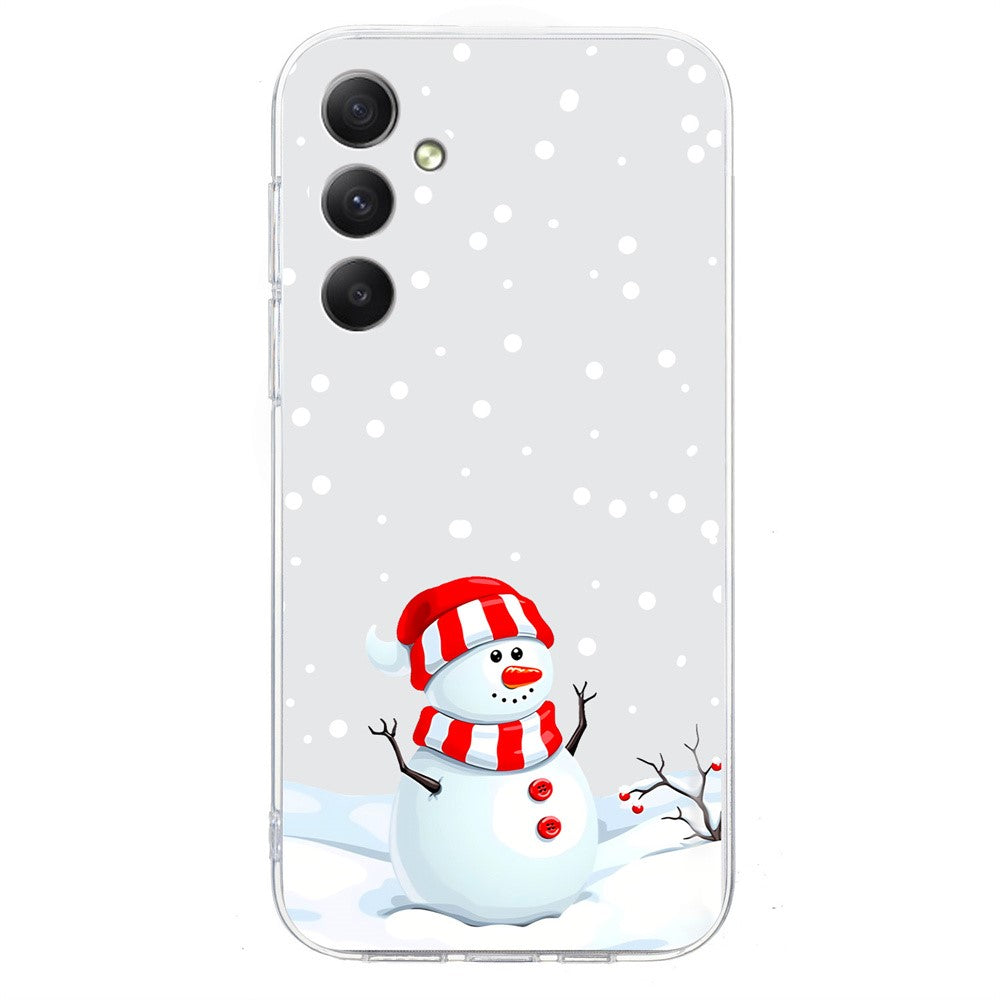 For Samsung Galaxy S25 / S24 Case Christmas Pattern Print Soft TPU Phone Protector
