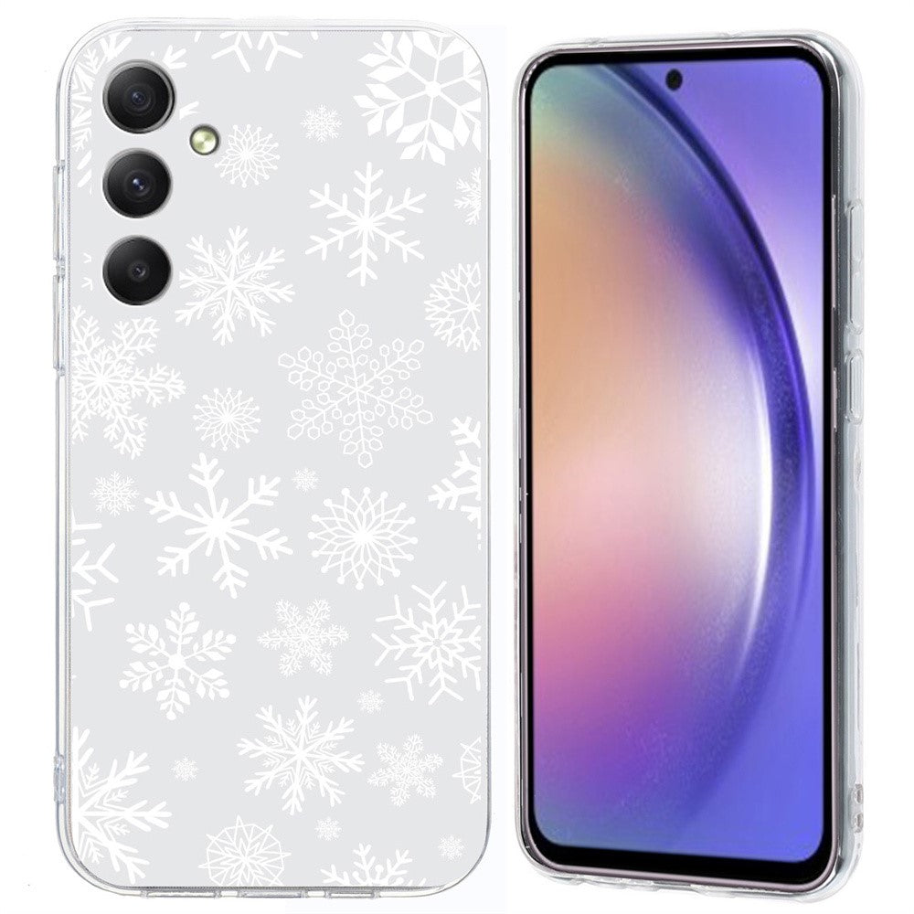 For Samsung Galaxy S25 / S24 Case Christmas Pattern Print Soft TPU Phone Protector