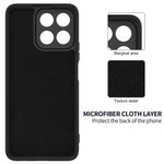 For Honor X7c 5G / X7c 4G / 200 Smart 5G Case Liquid Silicone Anti-Scratch Phone Cover with Hand Strap