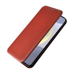 For Samsung Galaxy S25+ Case Carbon Fiber Texture Drop-Proof PU Leather Phone Cover