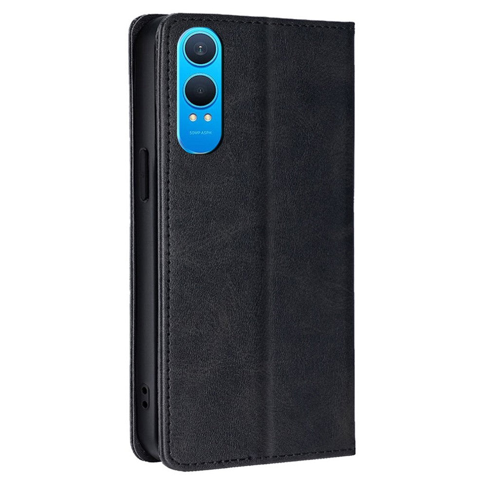 OnePlus Nord CE4 Lite 5G / Oppo K12x 5G (Kina) fodral PU-läder med kalvstruktur, plånboksfodral
