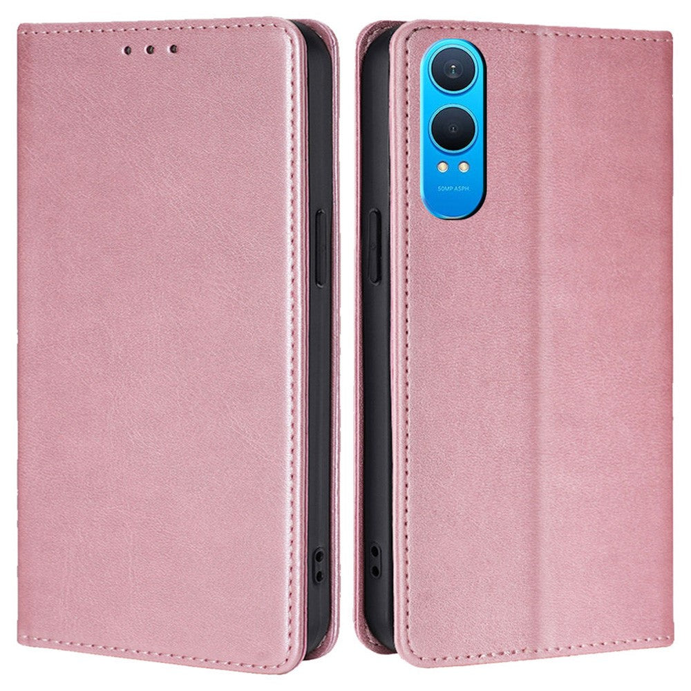 OnePlus Nord CE4 Lite 5G / Oppo K12x 5G (Kina) fodral PU-läder med kalvstruktur, plånboksfodral