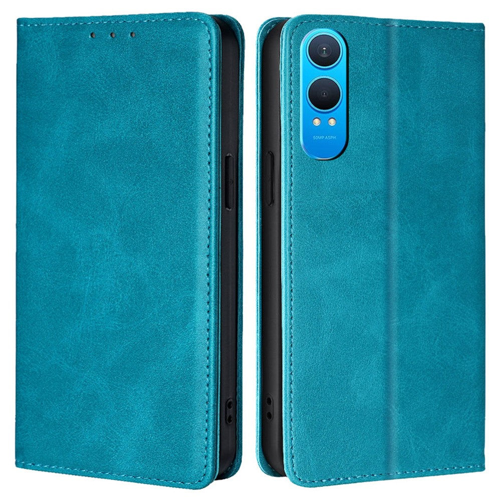 OnePlus Nord CE4 Lite 5G / Oppo K12x 5G (Kina) fodral PU-läder med kalvstruktur, plånboksfodral