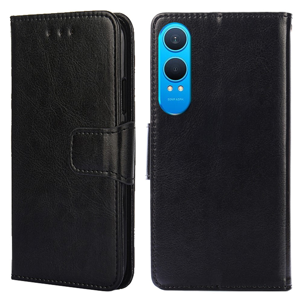 OnePlus Nord CE4 Lite 5G / Oppo K12x 5G (Kina) Plånboksfodral PU-läder + TPU Vikbart stativ mobilskal