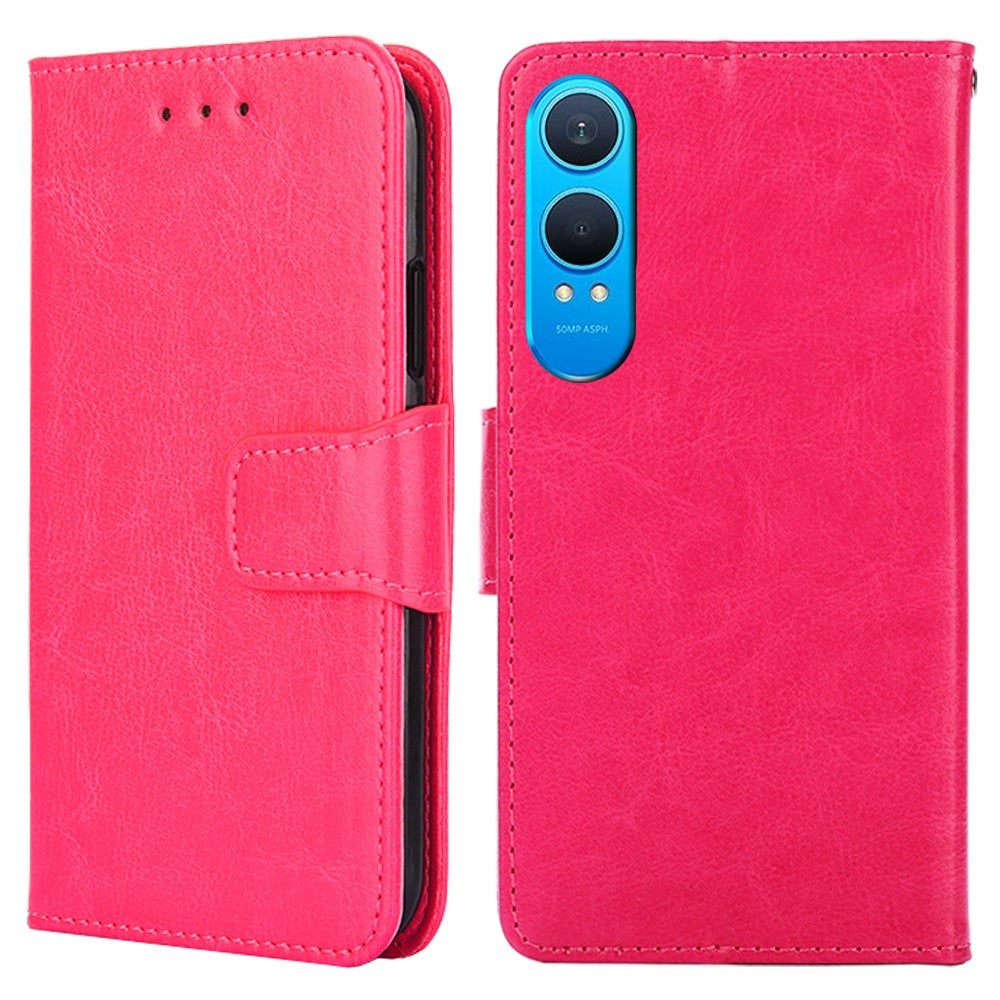OnePlus Nord CE4 Lite 5G / Oppo K12x 5G (Kina) pungcover i PU-læder + TPU, foldbart cover med støttefod